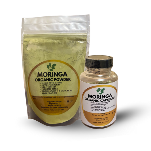 Moringa Powder and Capsules